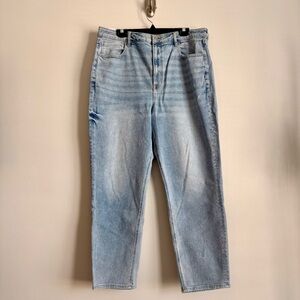 Light Blue American Eagle Mom Stright Jean